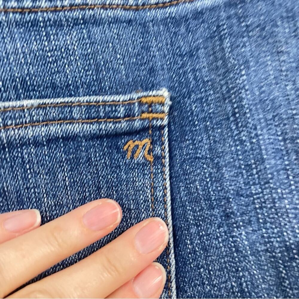 Madewell 10in High Rise Skinny Jeans Womens 32 Cropped Ankle Blue Zip Fly - Picture 10 of 12